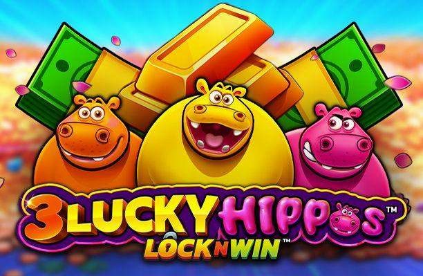 3 Lucky Hippos Lock and Win Slot von Games Global